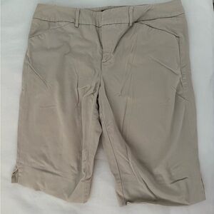 Beige Casual Shorts